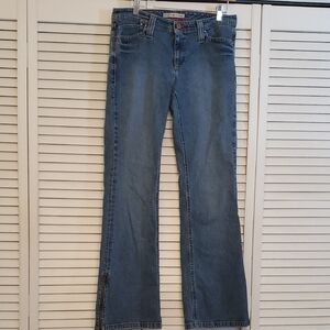 Tommy Hilfiger Y2K Zip at Ankle Low Rise Boot Cut Jeans, Size 8